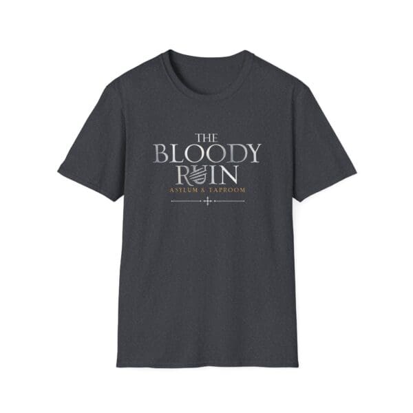 T-shirt featuring "The Bloody Ruin" logo.